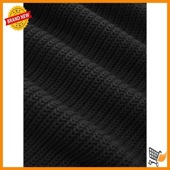 Cropped Turtleneck Sweater Ribbed Knit Lantern Sleeve Pullover Fall - Picture 5 of 8